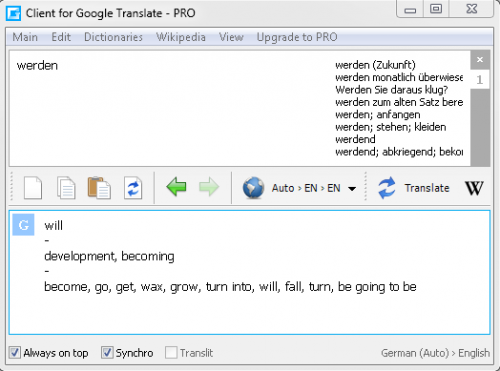 google client translate pro